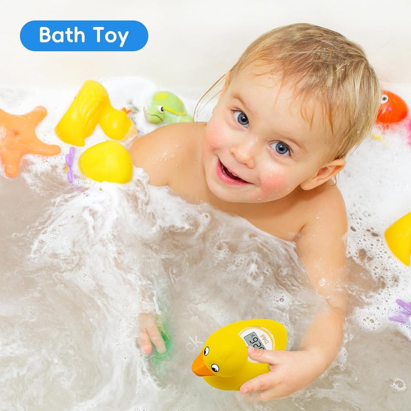 BH Digital Duckling Baby Bath Thermometer, Infant Safe Floating Water Temperature Thermometer and Baby Bath Time Toy – Easy to Read Display | BPA-Free - Image 5
